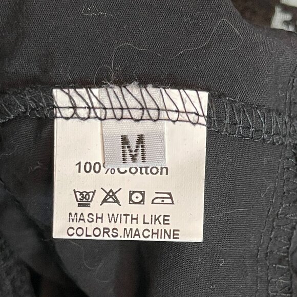 Women Lace Tiered Ruffle Babydoll Gothic Emo Witchy Black Mini Romper Dress M - Picture 10 of 10